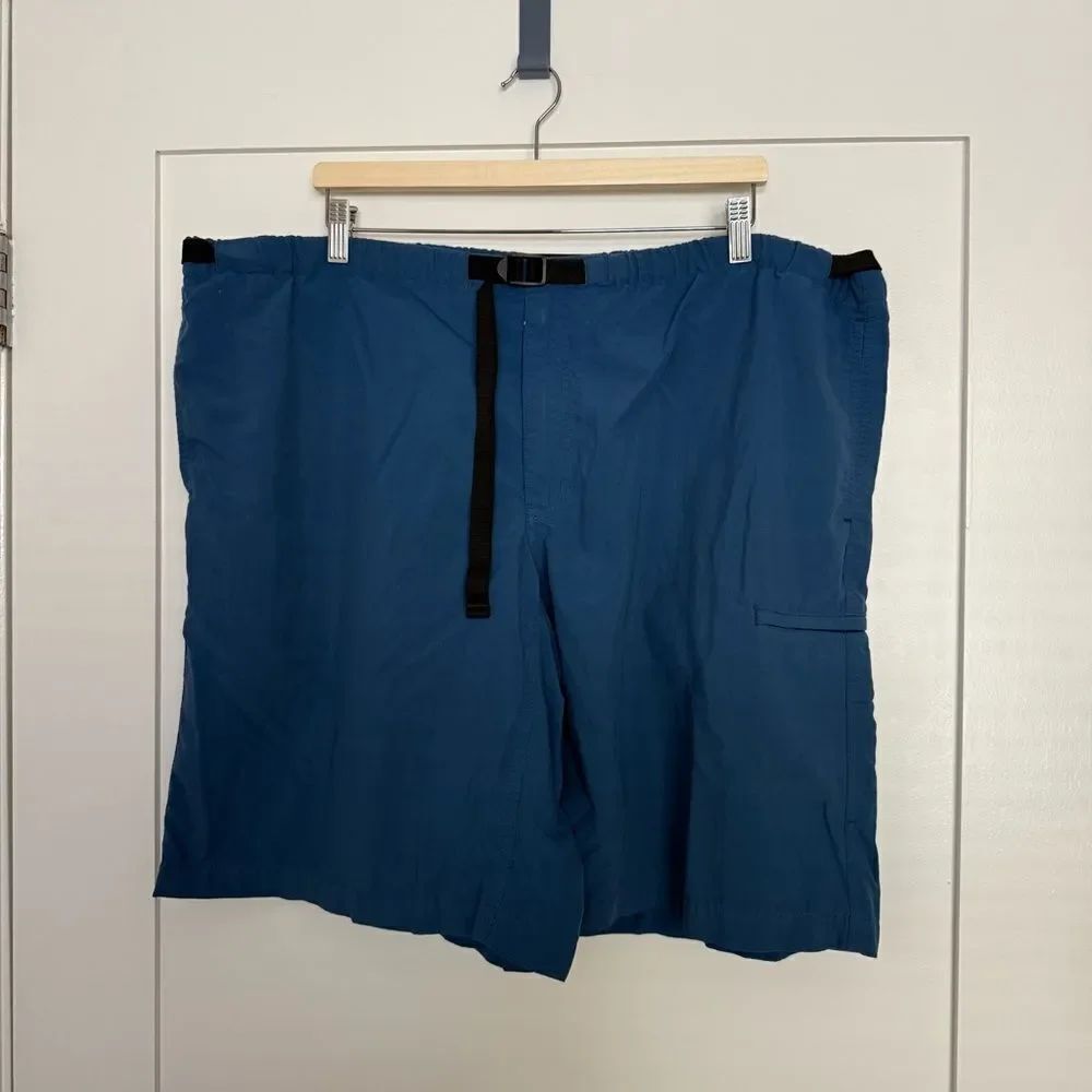 Patagonia Nylon Shorts 10'' Mens Sz XL Blue Belted Outdoor Hiking Camping